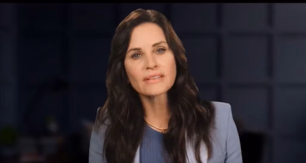 Courtney Cox Recaps The 'Scream' Franchise In A News Report Style Promo