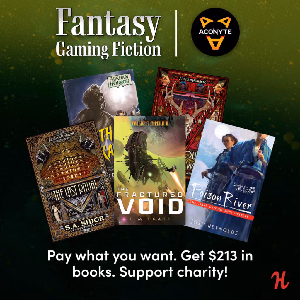 Humble Bundle And Aconyte Books Release 'Fantasy Gaming Fiction' Book Bundle