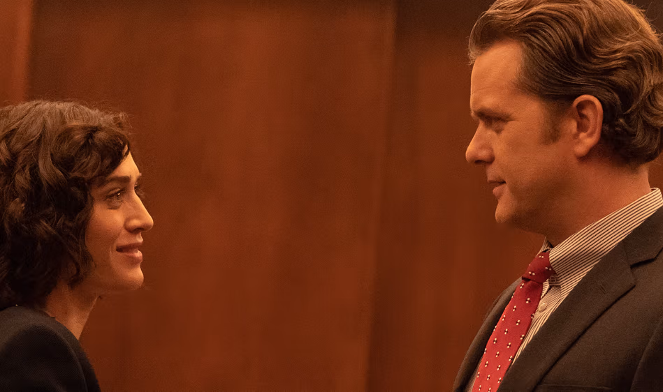 Lizzy Caplan And Joshua Jackson Lock Eyes In First Image From Paramount+'s 'Fetal Attraction"