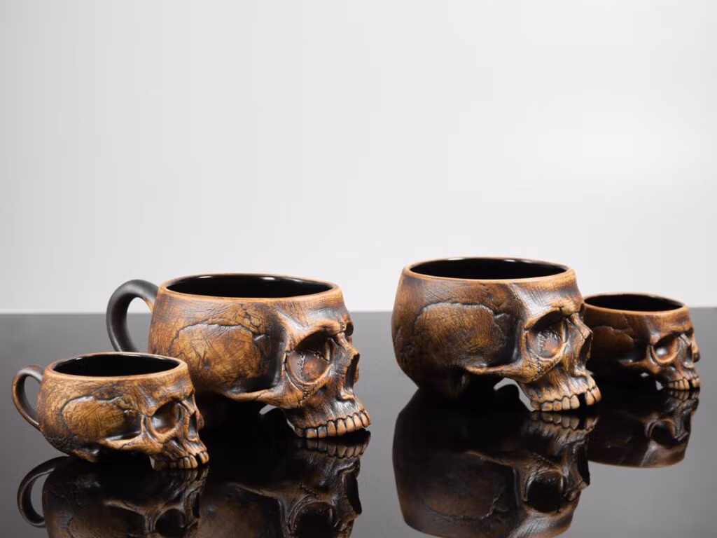 The Perfect Horror And Chill Cup Exists! The Memento Mori Cup By Trevor Foster Studio