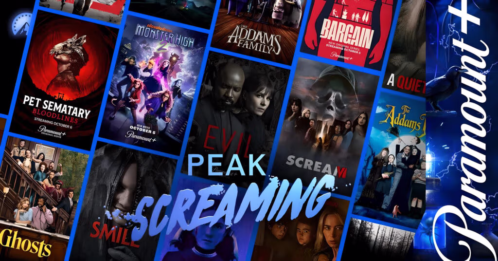Paramount+'s 'Peak Screaming' Kicks Off With More Than 400 Movies and Series