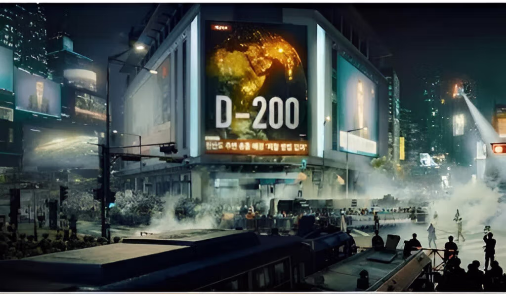 An Asteroid Hurdles Towards Korea in Netflix's New Series "Goodbye Earth"
