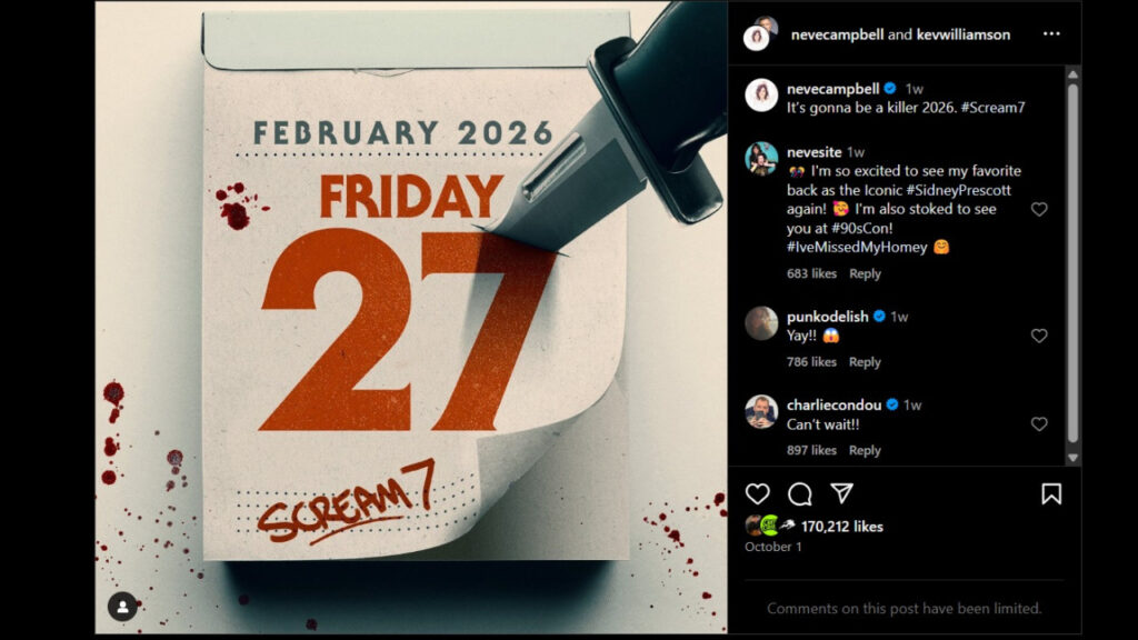 Scream 7 premiere date