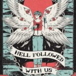 Cover of Hell Followed With Us featuring Benji as an angel-inspired abomination with several sets of wings