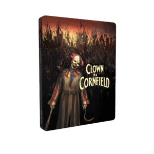 Clown in a cornfield