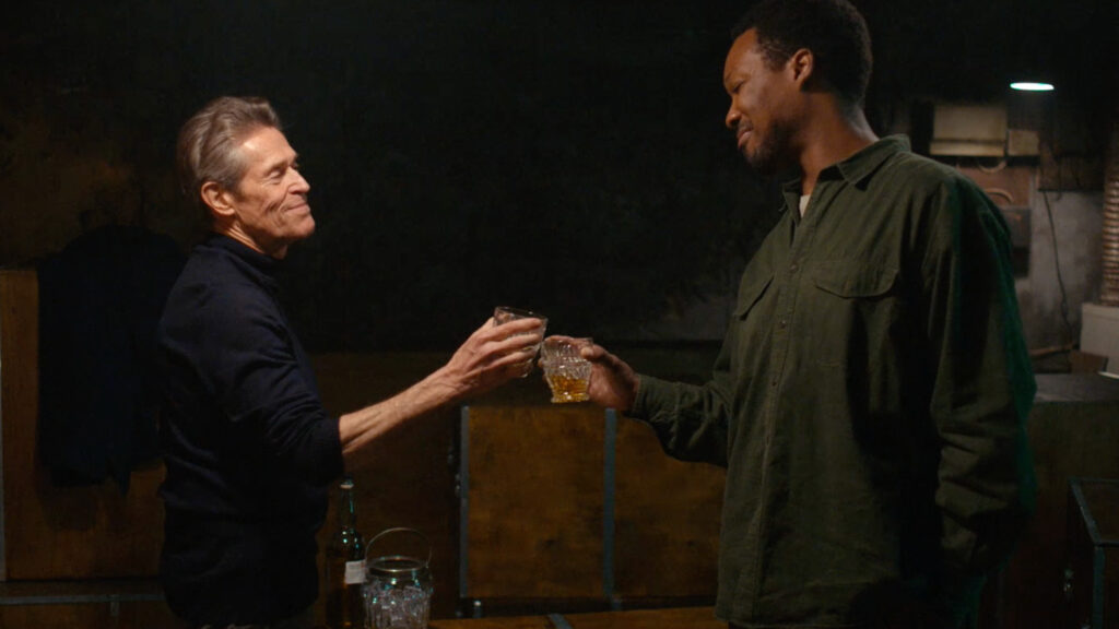 Corey Hawkins and Willem Dafoe