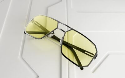 Checking out the latest in GUNNAR’s premium Titanium Collection