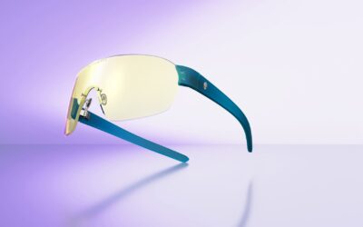 Checking out the Bermuda Triangle Gaming Glasses by GUNNAR