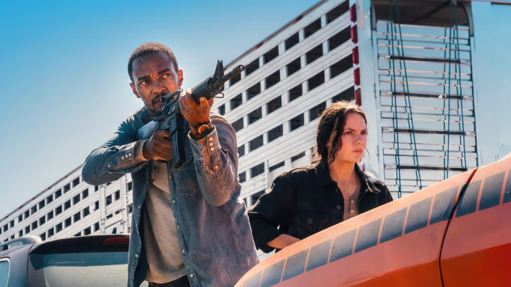First Look: "Twisted Metal's" Anthony Mackie is Back Behind the Wheel for 'Barracuda'
