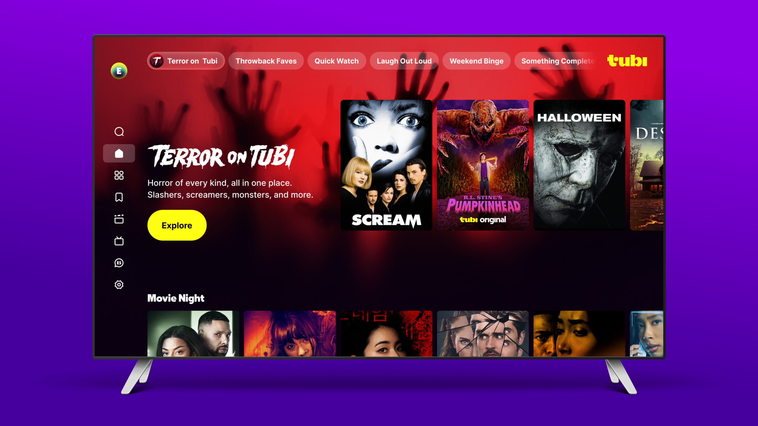 Terror on Tubi Hub