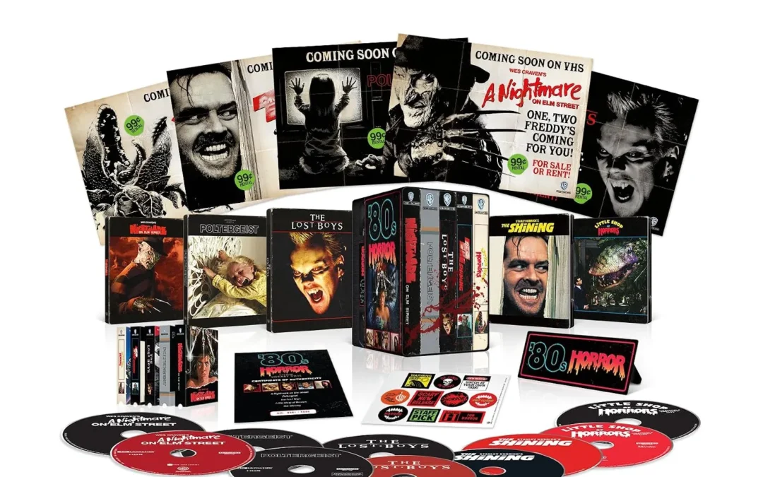 Warner Bros. Honors ’80s Horror Legends with an Exclusive, Massive VHS-Inspired 4K Steelbook Set