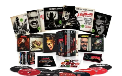Warner Bros. Honors ’80s Horror Legends with an Exclusive, Massive VHS-Inspired 4K Steelbook Set
