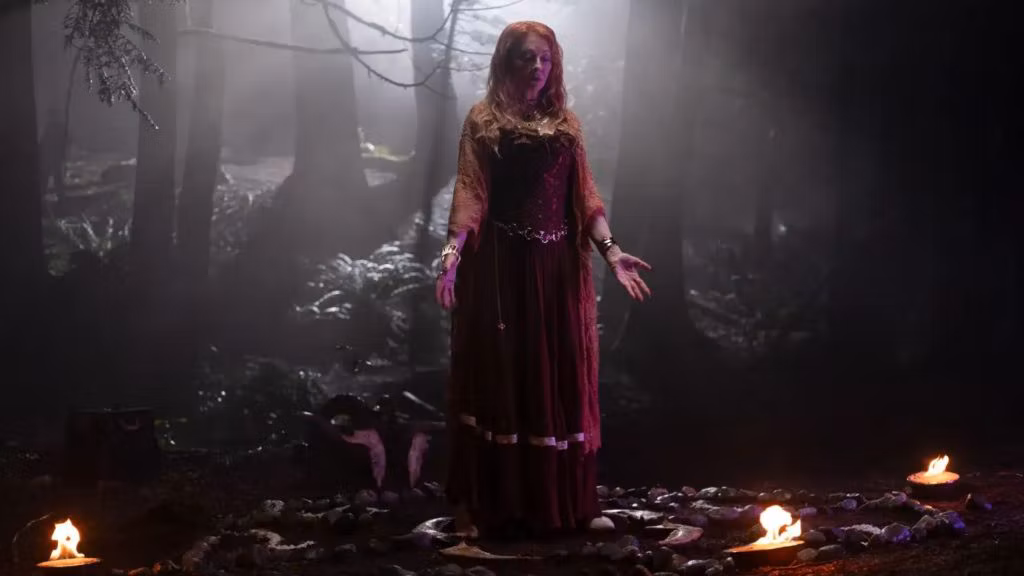 Cassandra Peterson Casts a Spell on You in the First Look at 'R.L. Stine's Pumpkinhead 2'