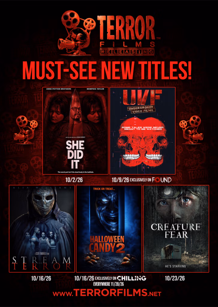 Terror Films Unleashes Five New Films Filled with Frights for Halloween